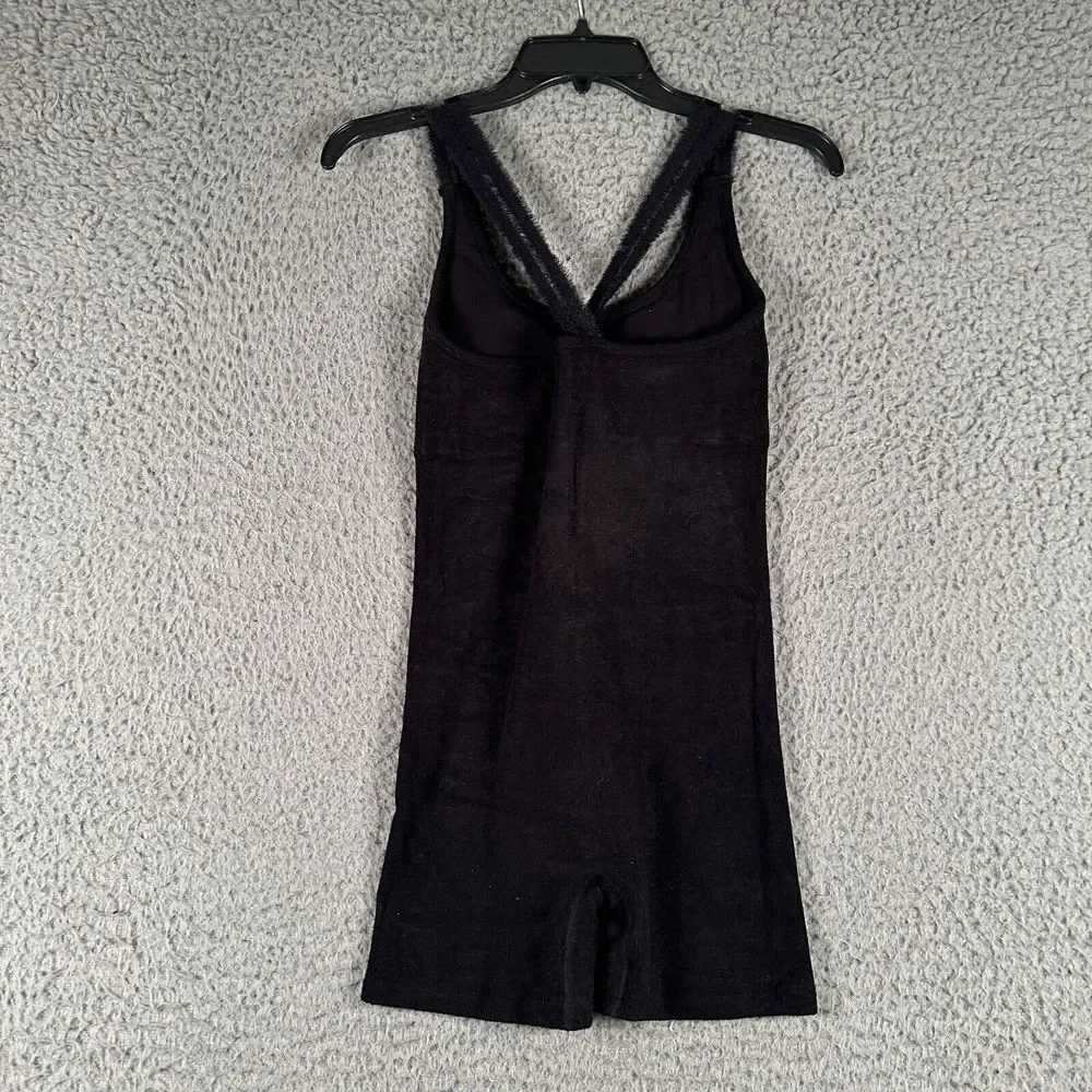 Alo Yoga‎ Seamless Luxe Terry Cuddle Romper Womens XS Black